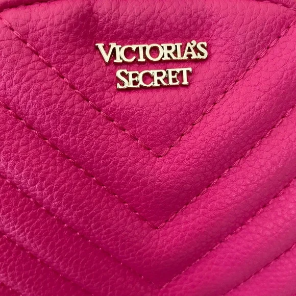 Victoria’s Secret | Hot Pink Mini Quilted & Gold Chain Backpack - Picture 6 of 15